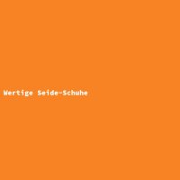 Wertige Seide-Schuhe