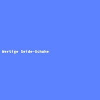 Wertige Seide-Schuhe