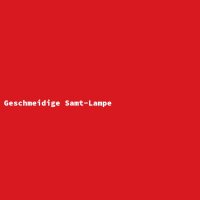 Geschmeidige Samt-Lampe