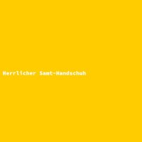 Herrlicher Samt-Handschuh