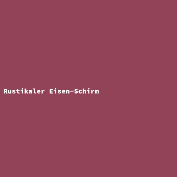 Rustikaler Eisen-Schirm