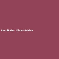 Rustikaler Eisen-Schirm