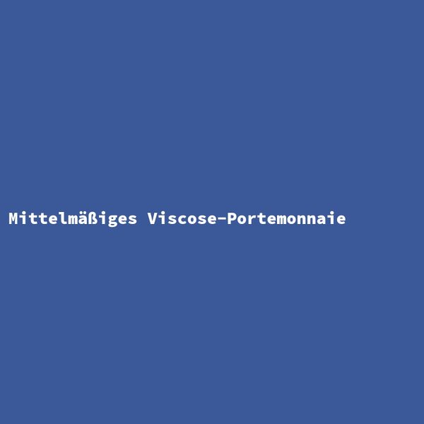 Mittelm&auml;&szlig;iges Viscose-Portemonnaie